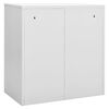 vidaXL Lockerkast 90x45x92,5 cm staal lichtgrijs