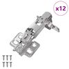 vidaXL Scharnier 12 st Nikkel 139 x 64,1 x 10 mm IJzer