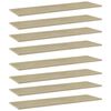 vidaXL Wandschappen 8 st 100x30x1,5 cm spaanplaat sonoma eikenkleurig