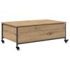 vidaXL Salontafel Artisan Eiken 91 x 55 x 32 cm Bewerkt hout
