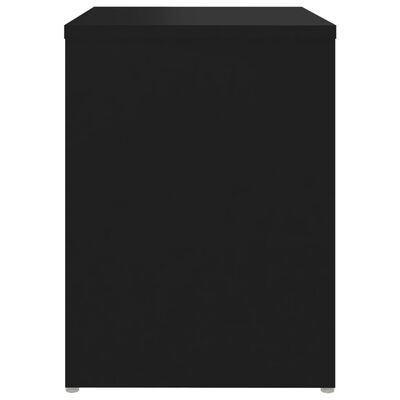 vidaXL Nachtkastje 40x30x40 cm spaanplaat zwart