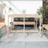 vidaXL Tuintafel 159,5x82,5x110 cm massief grenenhout