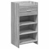 vidaXL Schoenenkast met lade Grijs Sonoma 48 x 36 x 92 cm Bewerkt hout