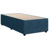vidaXL Boxspring met matras fluweel blauw 90x200 cm