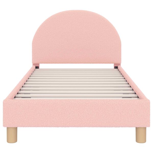 vidaXL Bedframe voor kinderen met hoofdbord Roze 80 x 160 cm
