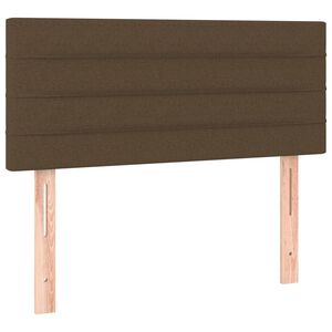 vidaXL Hoofdbord 80x5x78/88 cm stof donkerbruin