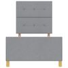 vidaXL Bedframe met hoofdeinde Lichtgrijs 80 x 200 cm Stof
