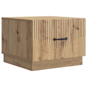 vidaXL Salontafel Artisanaal eiken 49 x 50 x 37 cm Bewerkt hout