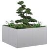 vidaXL Plantenbak 80x80x40 cm gegalvaniseerd staal