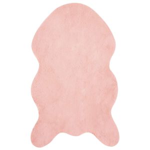 vidaXL Nep Konijnenbont Tapijt Olite Roze 50 x 80 cm Polyester