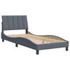 vidaXL Bedframe zonder matras "Hanko" 90x190 cm fluweel donkergrijs