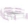 vidaXL Bedframe met hoofdbord zonder matras hout wasbruin 90x190 cm