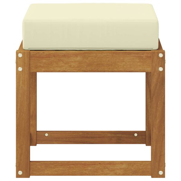 vidaXL Buitenstoolbank Massief Acaciahout Naturel