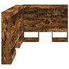 vidaXL Opberghoofdbord met plank Gerookt eiken 80 cm Bewerkt hout