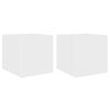 vidaXL Tv-wandmeubels met LED-verlichting 2 st 30,5x35x30 cm wit