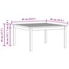 vidaXL Tuintafel 85x85x45 cm massief acaciahout