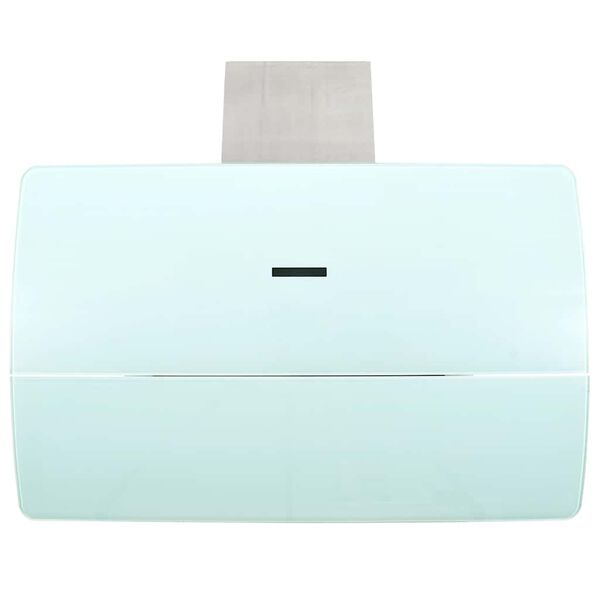 vidaXL Wandafzuigkap 756 m&sup3;/u 90 cm roestvrij staal wit