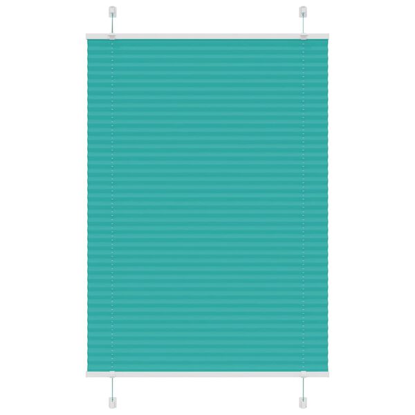 vidaXL Pliss&eacute; rolgordijn 100x150 cm stofbreedte 99,4cm petrol groen