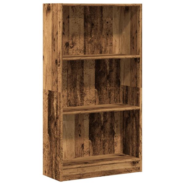 vidaXL Boekenkast 60x24x109 cm bewerkt hout oud houtkleurig