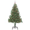 vidaXL Kerstboom met 300 LED met standaard Groen 210 cm PVC