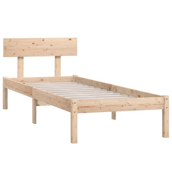 vidaXL Bedframe massief grenenhout 90x200 cm