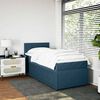 vidaXL Boxspring met matras fluweel blauw 80x200 cm