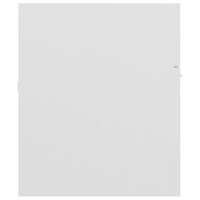 vidaXL Wastafelkast 100x38,5x46 cm spaanplaat hoogglans wit