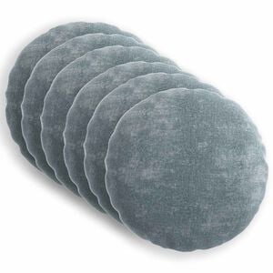 vidaXL Kussensloop 6 st HEERLEN Lichtblauw &Oslash; 50 cm Chenille Stof