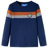 vidaXL Kindershirt met lange mouwen 104 marineblauw