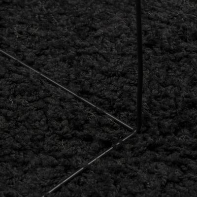 vidaXL Vloerkleed PAMPLONA shaggy hoogpolig modern 60x110 cm zwart