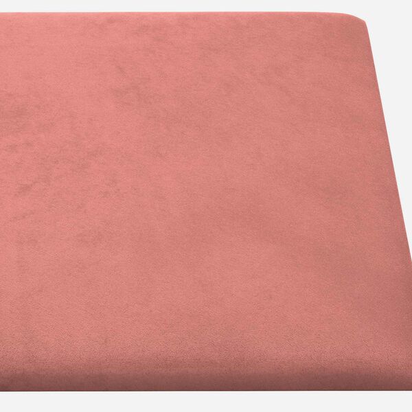 vidaXL Wandhoofdbord 12 pcs Roze 30 x 15 cm Fluweel