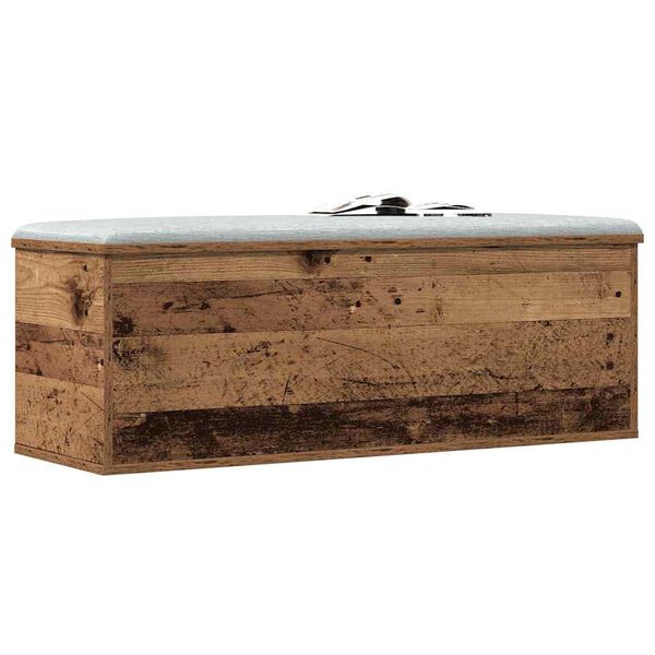 vidaXL Opslagdoos met opslag Oud Hout 102 x 35 x 35 cm Bewerkt hout