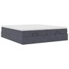 vidaXL Ottoman bed met matrassen 180x200cm fluweel donkergrijs