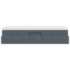 vidaXL Opbergbed met matras Donkergrijs 100 x 200 cm Fluweel