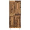 vidaXL Hoge kast Oud Hout 69,5 x 34 x 180 cm Bewerkt hout