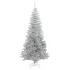 vidaXL Kerstboom met 300 LED met standaard Zilver 180 cm PET