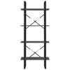 vidaXL Boekenkast met 4 schappen 60x30x140 cm massief grenenhout grijs