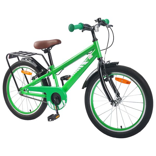 vidaXL Kinderfiets 18 Inch voor 5-7 jaar Groen