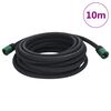 vidaXL Druppelslang 0,6'' 10 m rubber zwart