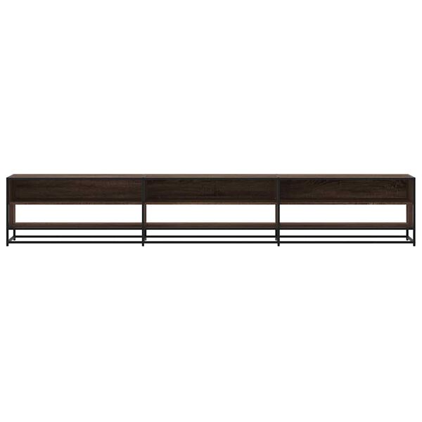 vidaXL Tv-meubel 270x40x46 cm bewerkt hout bruin eikenkleurig