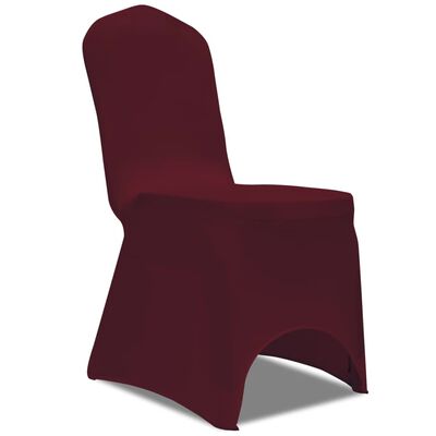 Hoes voor stoelen 50 stuks (wijnrood)