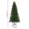 vidaXL Kunstkerstboom met 300 LED met standaard Groen 240 cm PE en PVC