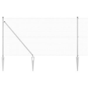vidaXL Gecombineerd draadhek met spikes 100 x 1 m (B x H)