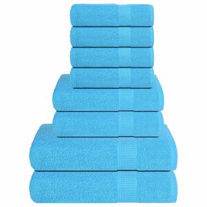 vidaXL 8-delige Handdoekenset FROGN 360 g/m&sup2; turquoise