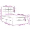 vidaXL Ottoman bed met matras 120x190 cm stof donkerbruin