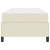 vidaXL Bedframe met matras met matras Cr&egrave;me 100 x 200 cm Kunstleer