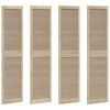 vidaXL Kastdeur 4 pcs Naturel 201 x 2,1 x 49,5 cm Massief grenenhout