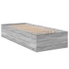 vidaXL Bedframe bewerkt hout grijs sonoma eikenkleurig 75x190 cm