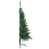 vidaXL Kunstmatig Voorverlicht Kerstboom met 150 LED Groen 150 cm PVC