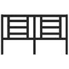 vidaXL Hoofdbord 166x4x100 cm massief grenenhout zwart